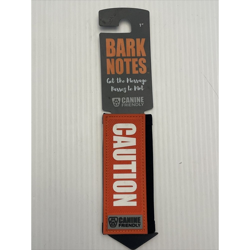 Canine Dog BARK NOTES "Get the Message" Collar or Leash Sentiment Sleeve CAUTION